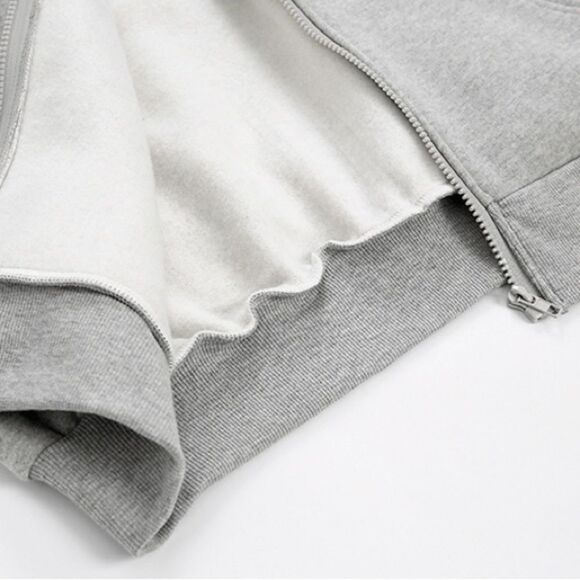 Realtakai Zip up hoodie Grey L NWT IN PACKAGE - Picture 6 of 9